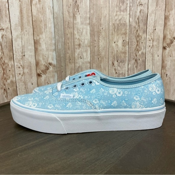 Vans Authentic Platform 2.0 Tonal Floral‎ Canvas Sneaker Size 7.5 Women - Picture 6 of 12